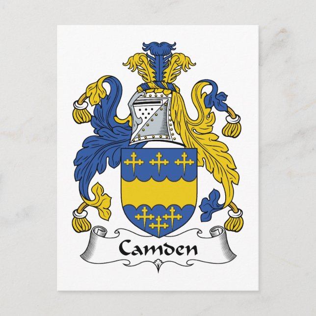 Postal Crest familiar Camden (Anverso)