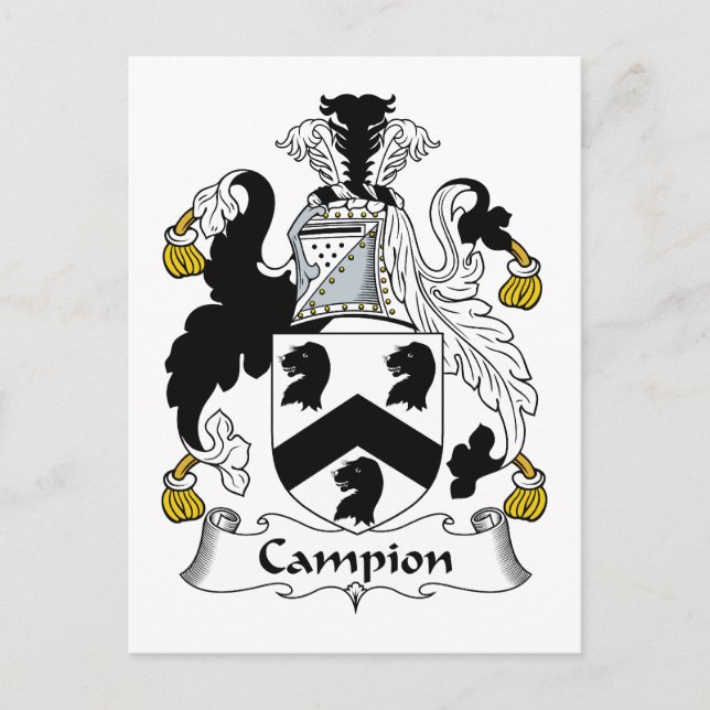 Postal Crest familiar Campion (Anverso)