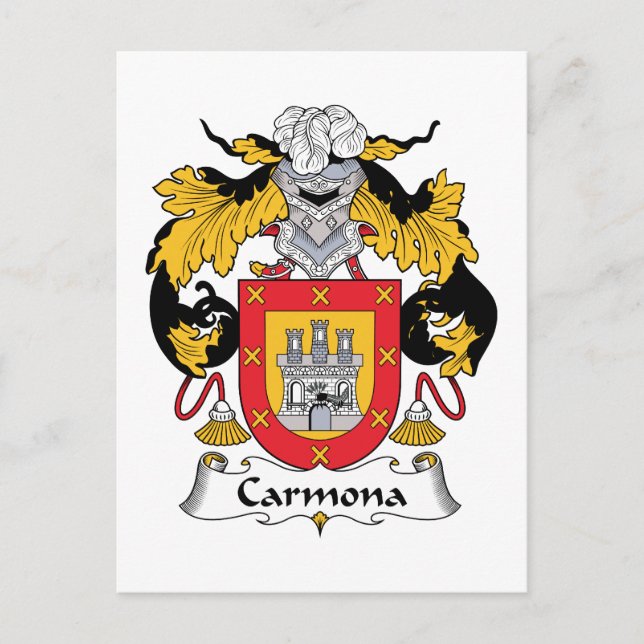 Postal Crest familiar Carmona (Anverso)