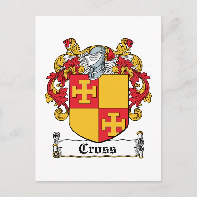 Postal Crest familiar cruzada (Anverso)