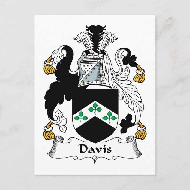 Postal Crest familiar Davis (Anverso)