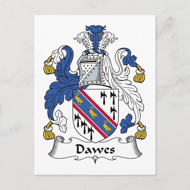 Postal Crest familiar Dawes (Anverso)