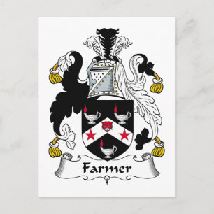 Postal Crest familiar de agricultores