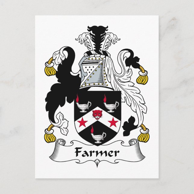 Postal Crest familiar de agricultores (Anverso)