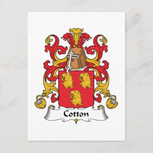 Postal Crest familiar de algodón