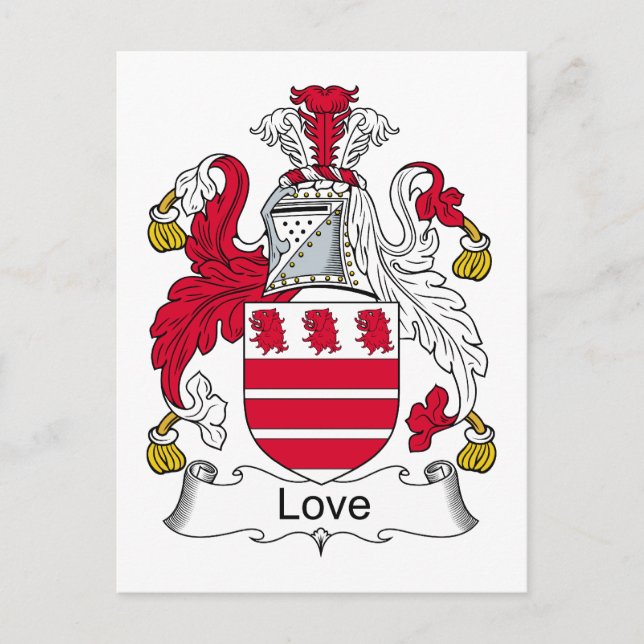 Postal Crest familiar de amor (Anverso)
