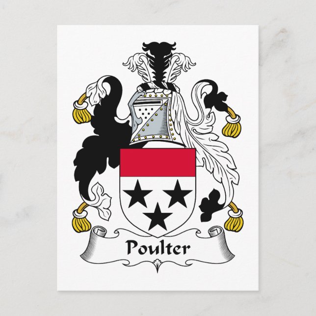 Postal Crest familiar de aves de corral (Anverso)