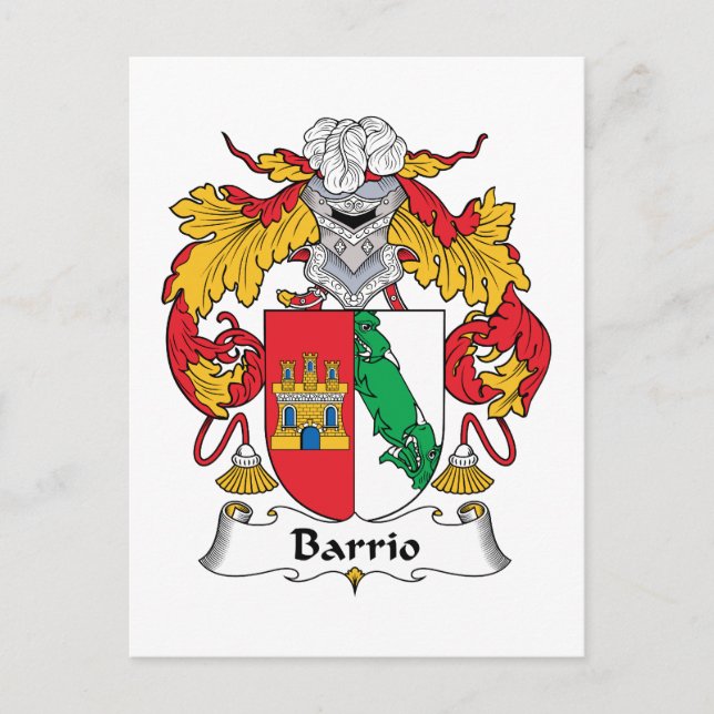 Postal Crest familiar de Barrio (Anverso)