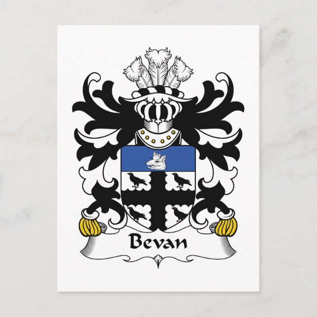 Postal Crest familiar de Bevan (Anverso)