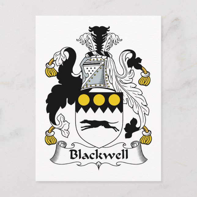Postal Crest familiar de Blackwell (Anverso)
