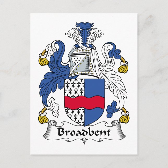 Postal Crest familiar de Broadbent (Anverso)