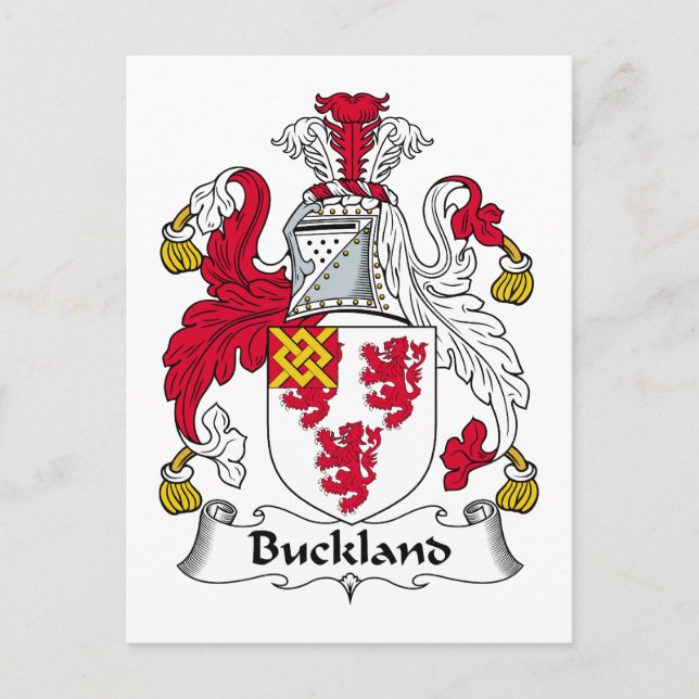 Postal Crest familiar de Buckland (Anverso)
