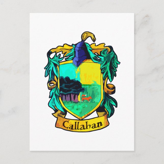 Postal Crest familiar de Callahan (corte) (Anverso)