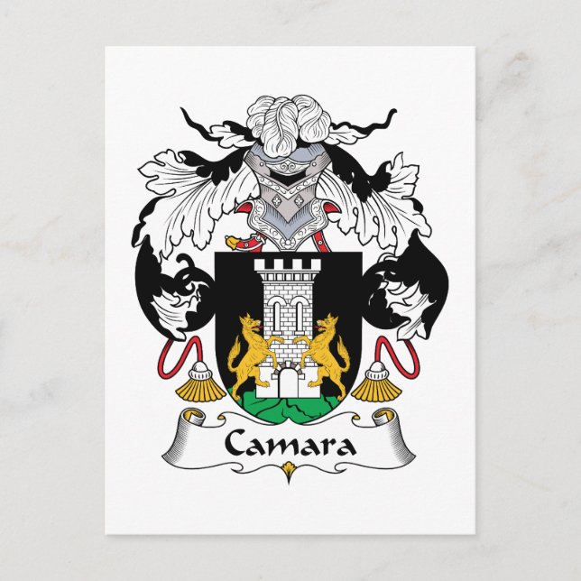 Postal Crest familiar de Camara (Anverso)