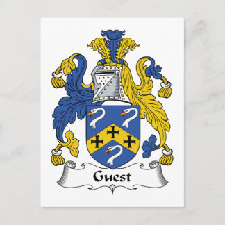 Postal Crest familiar de invitado