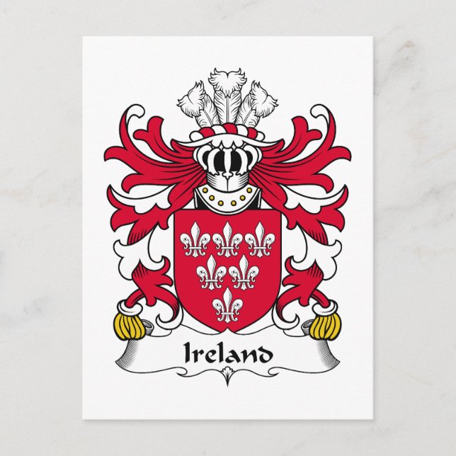 Postal Crest familiar de Irlanda (Anverso)