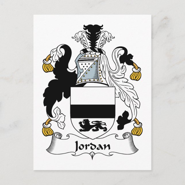 Postal Crest familiar de Jordania (Anverso)