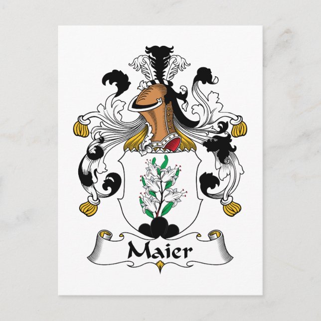 Postal Crest familiar de Maier (Anverso)