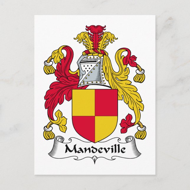 Postal Crest familiar de Mandeville (Anverso)