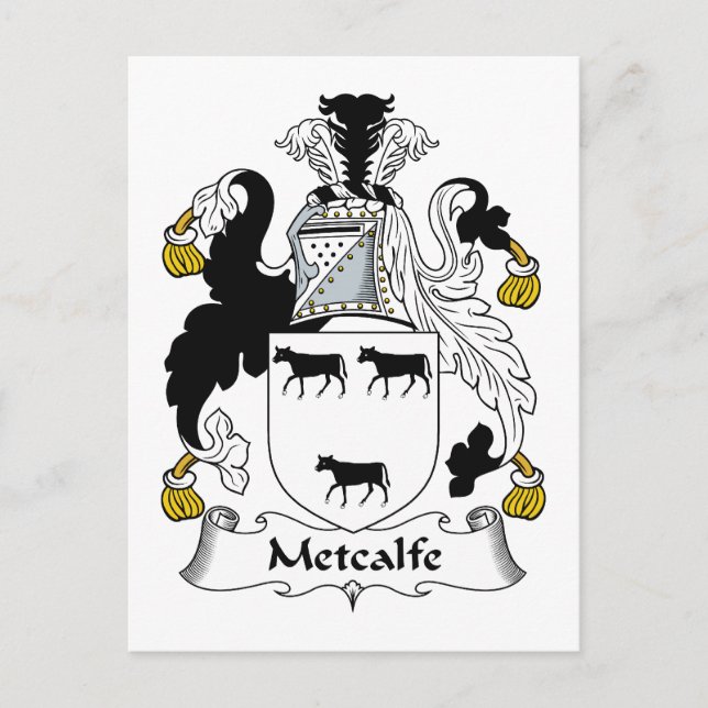 Postal Crest familiar de Metcalfe (Anverso)