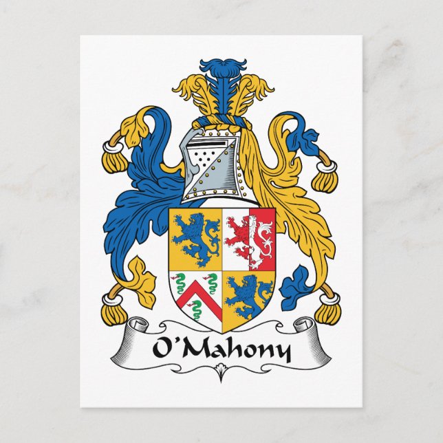 Postal Crest familiar de O'Mahony (Anverso)