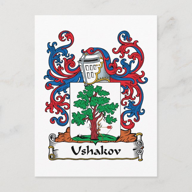 Postal Crest familiar de Ushakov (Anverso)