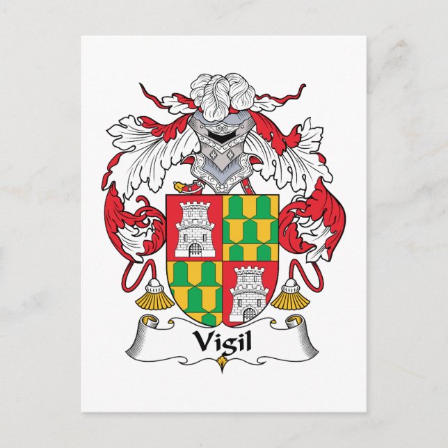 Postal Crest familiar de vigilia (Anverso)