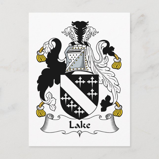 Postal Crest familiar del lago (Anverso)