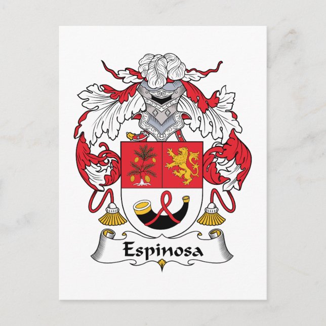Postal Crest familiar Espinosa (Anverso)