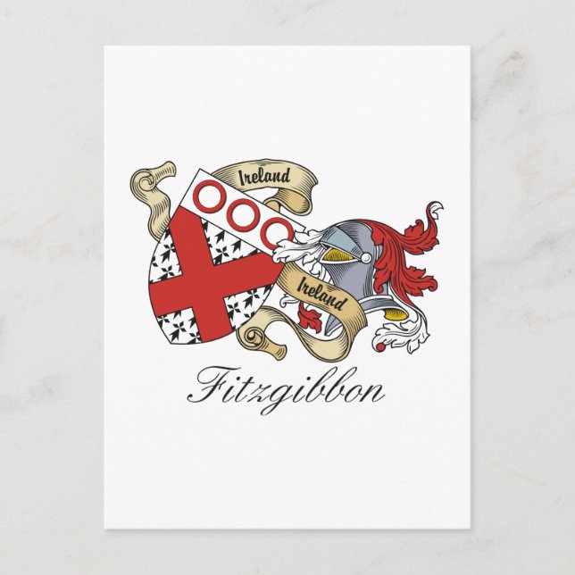 Postal Crest familiar Fitzgibbon (Anverso)
