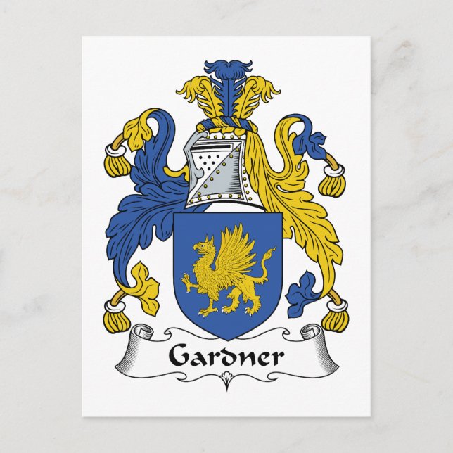Postal Crest familiar Gardner (Anverso)