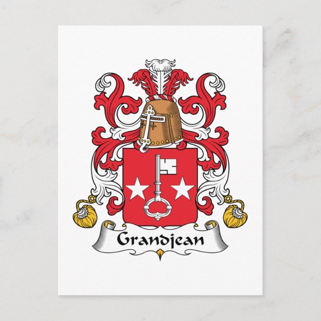 Postal Crest familiar Grandjean (Anverso)