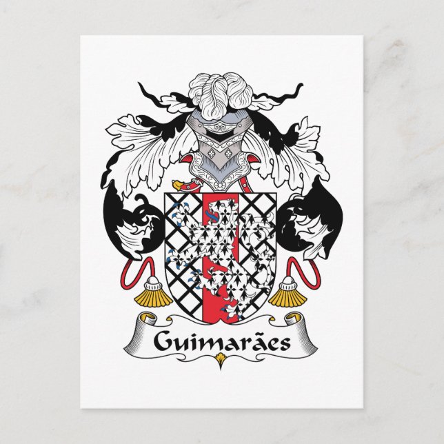 Postal Crest familiar Guimaraes (Anverso)
