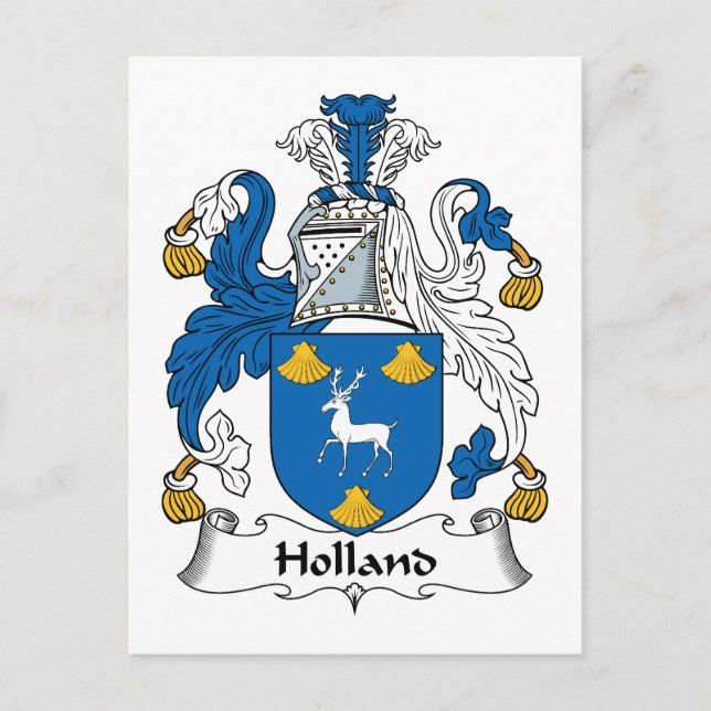 Postal Crest familiar Holland (Anverso)