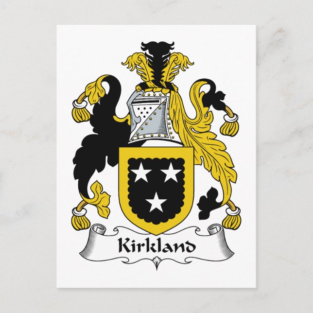 Postal Crest familiar Kirkland (Anverso)