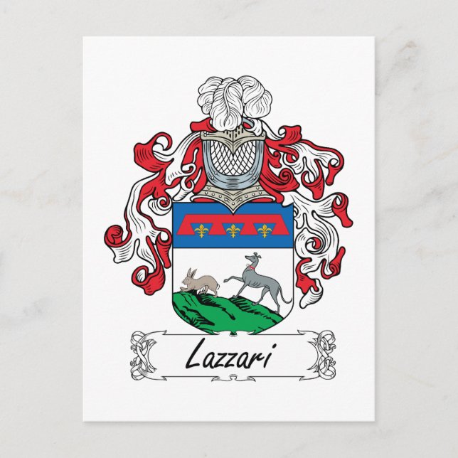 Postal Crest familiar Lazzari (Anverso)