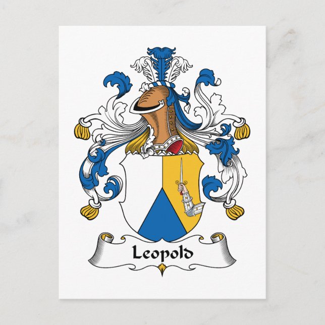 Postal Crest familiar Leopold (Anverso)
