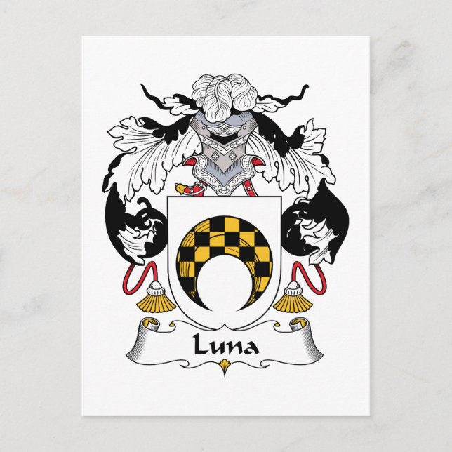 Postal Crest familiar Luna (Anverso)
