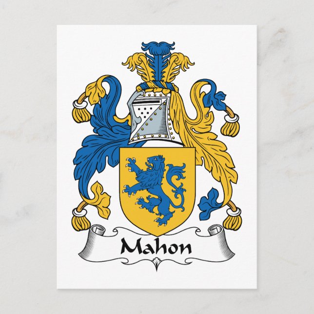 Postal Crest familiar Mahon (Anverso)