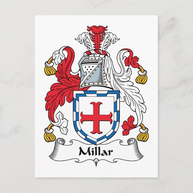 Postal Crest familiar Millar (Anverso)