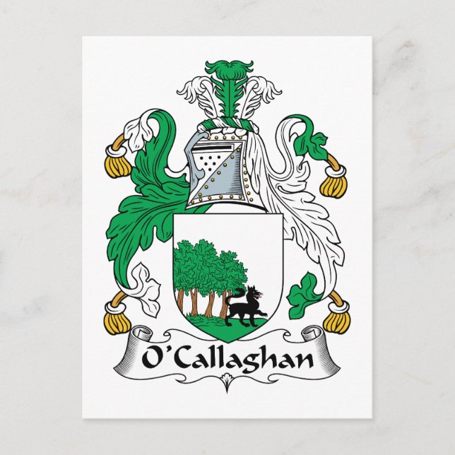 Postal Crest familiar O'Callaghan (Anverso)