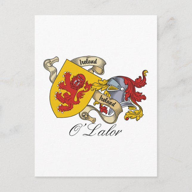 Postal Crest familiar O'Lalor (Anverso)