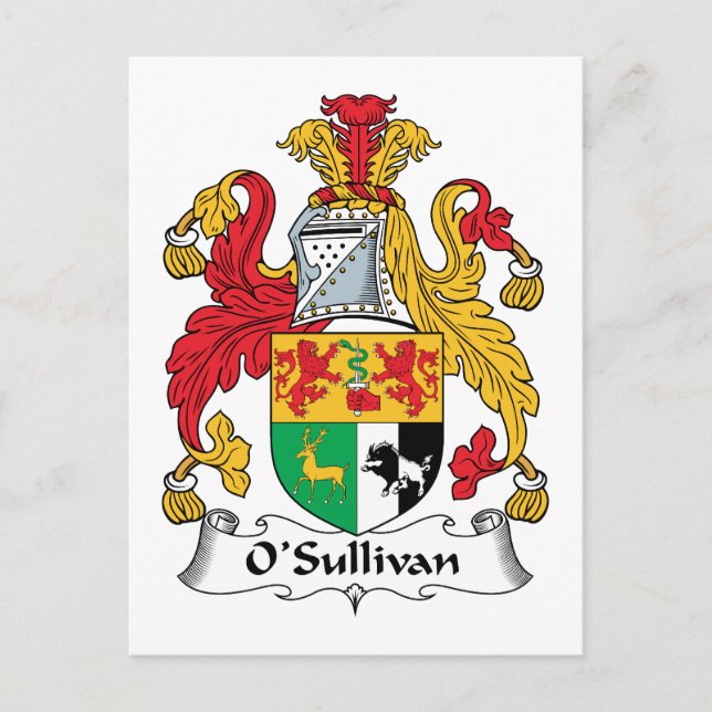 Postal Crest familiar O'Sullivan (Anverso)