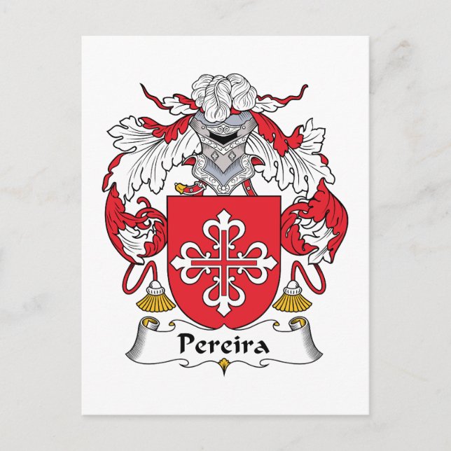 Postal Crest familiar Pereira (Anverso)