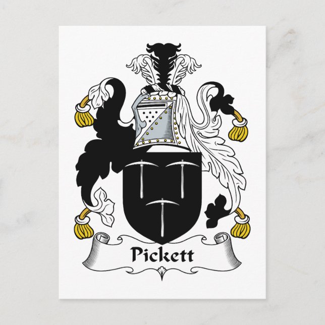 Postal Crest familiar Pickett (Anverso)
