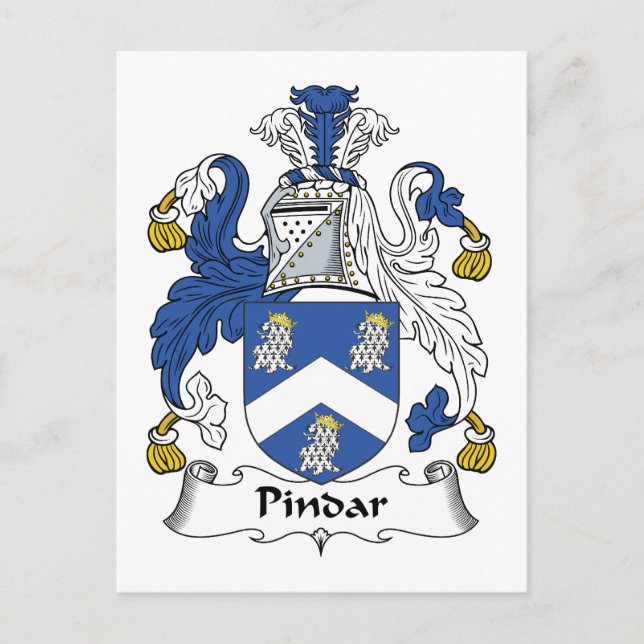 Postal Crest familiar Pindar (Anverso)