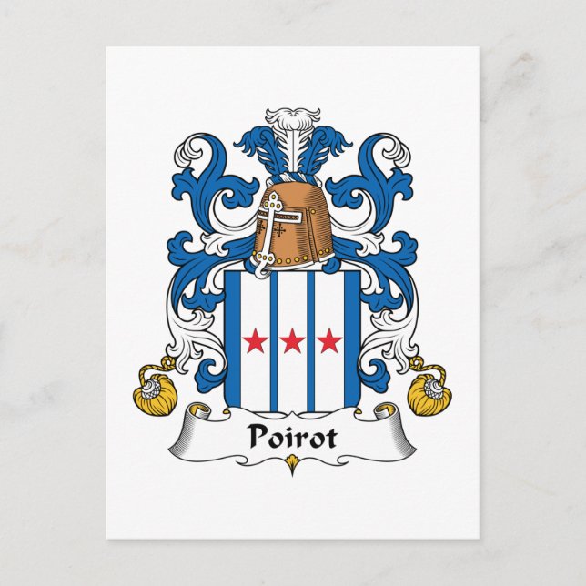 Postal Crest familiar Poirot (Anverso)