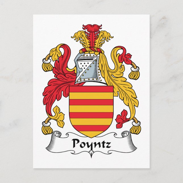 Postal Crest familiar Poyntz (Anverso)