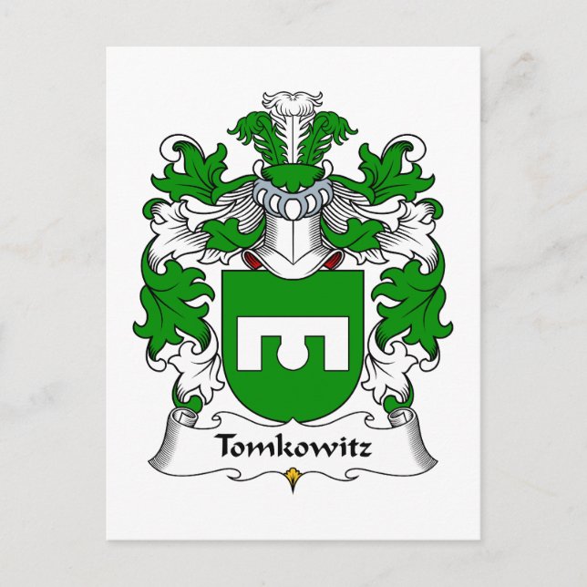 Postal Crest familiar Tomkowitz (Anverso)