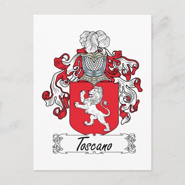 Postal Crest familiar Toscano (Anverso)